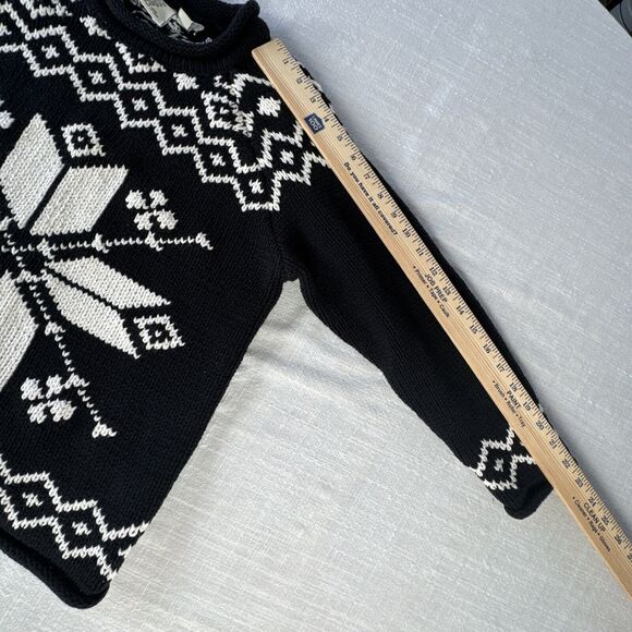 Vintage Roll Neck Snowflake Sweater By David Brooks Women’s‎ Petite Large - Picture 9 of 10